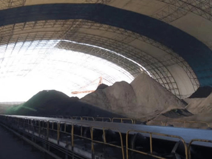 石河子煤棚料仓网架